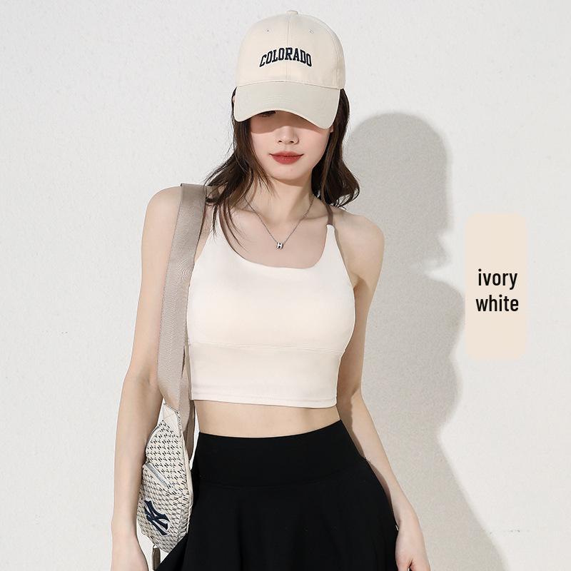 

Женский спортивный бюстгальтер с высокой степенью защиты от ударов - Пуш-ап жилетного типа с поддержкой против провисания Small