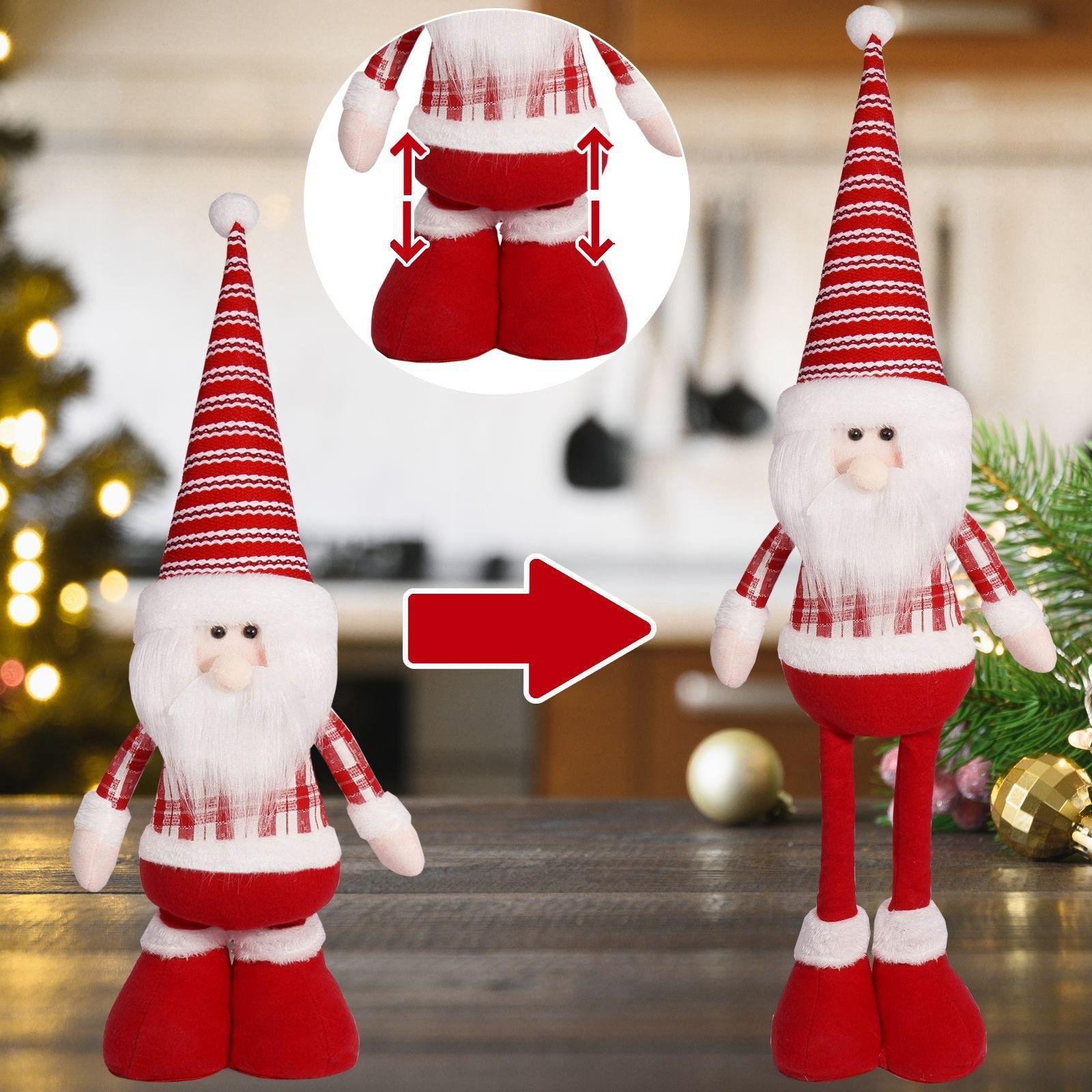 

Рождественское украшение кукла креативный лось с растягивающимися ногами настольное украшение для окна реквизит One Size