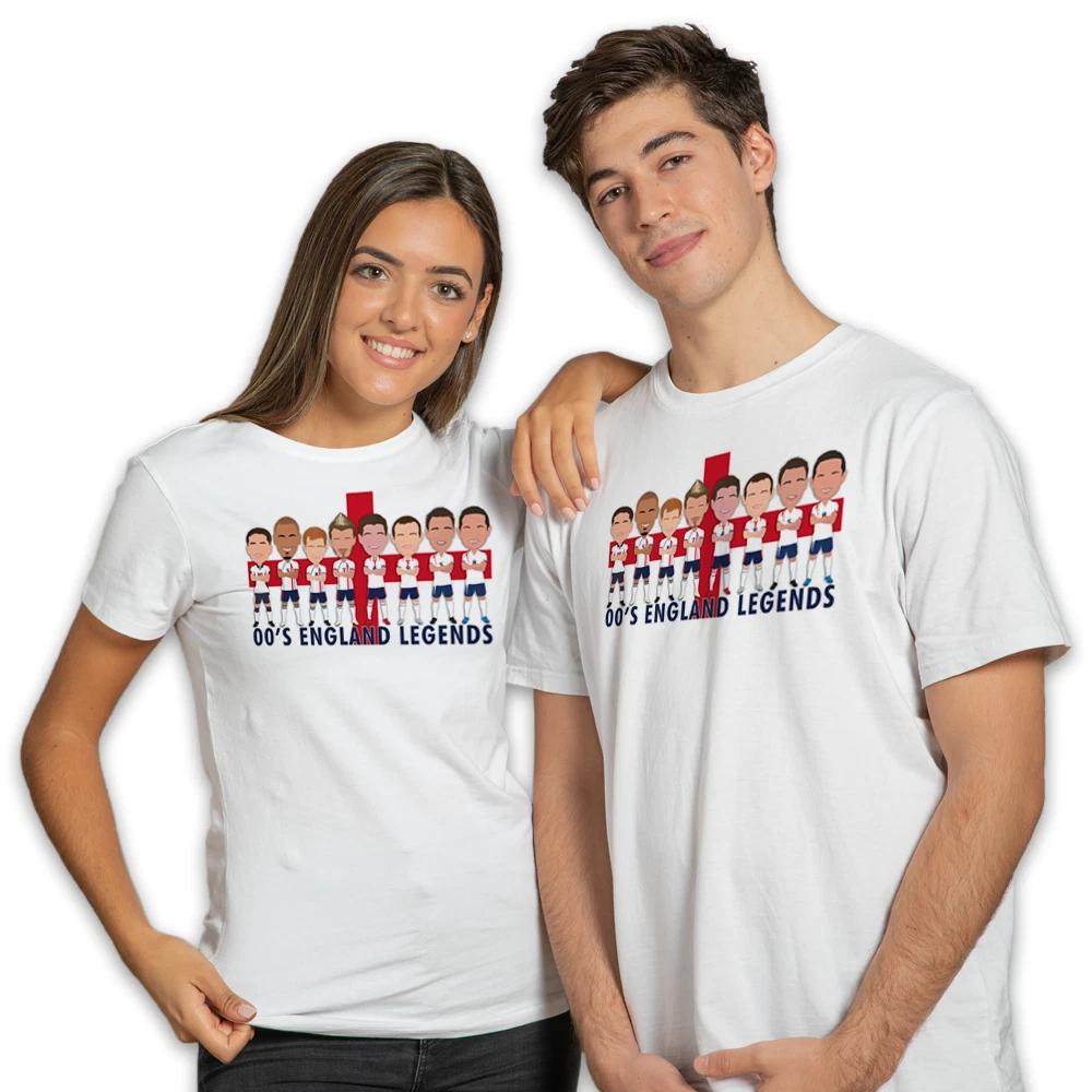 Legends Of England Mens T-Shirt Sizes S-3XL Vector Heroes Unofficial Euros S