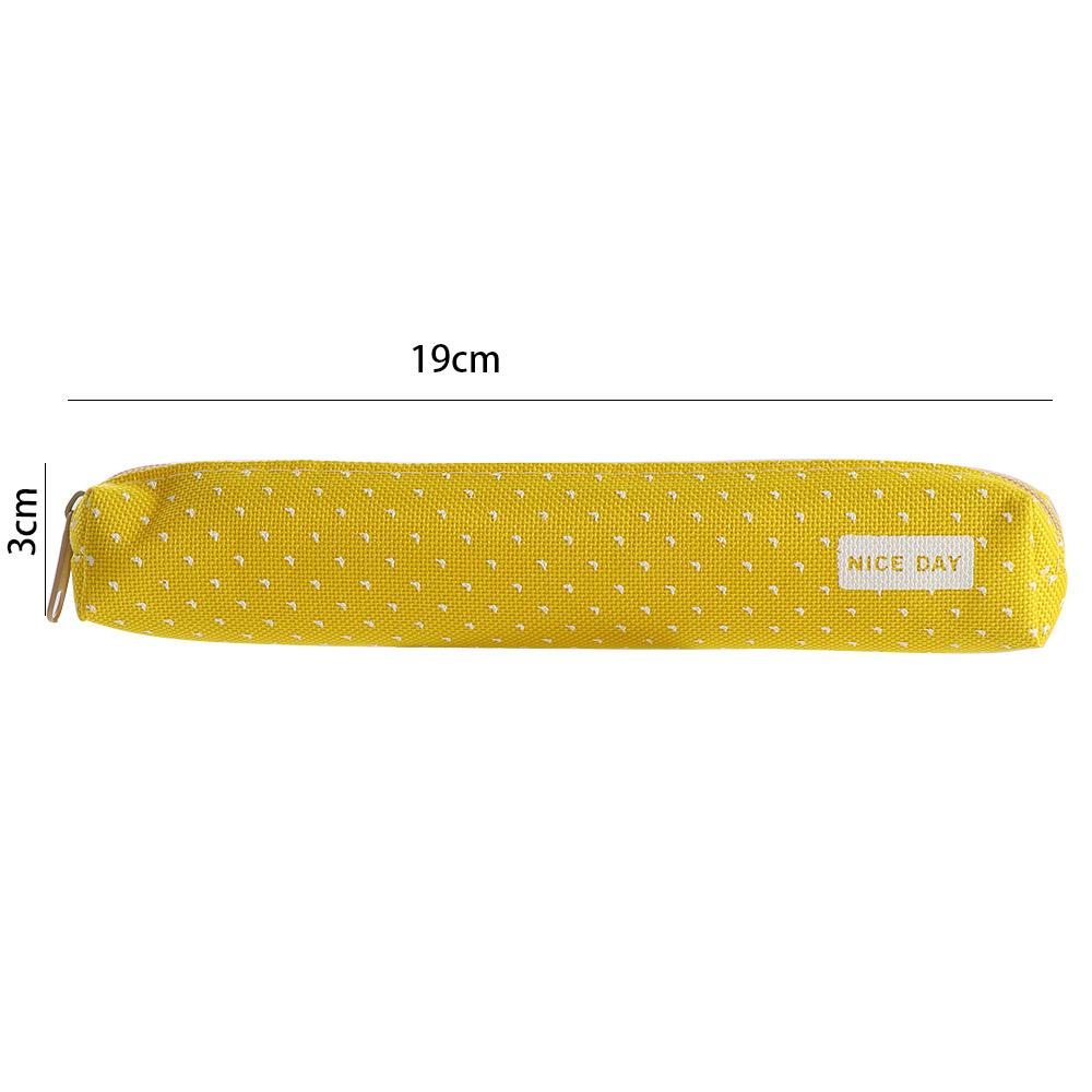 Super Slim Student Supplies Candy Color Wave Point Pencil Pouch Pen Bag Pencil Box Pencil Case