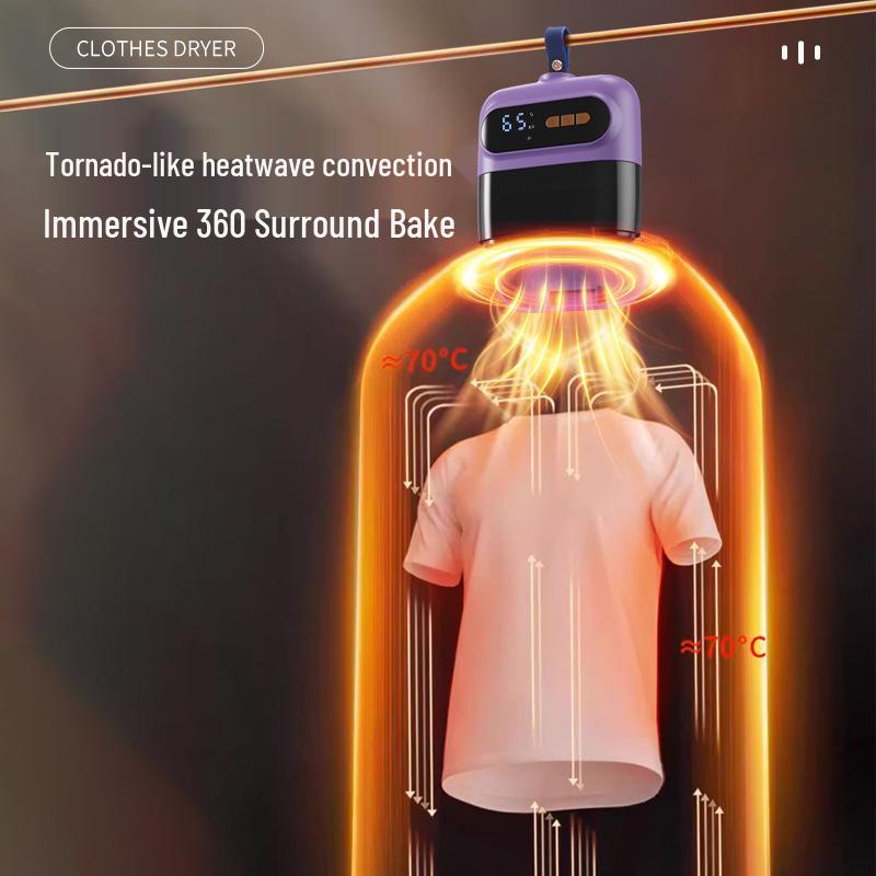 Portable Mini Travel Dryer with Smart Timer