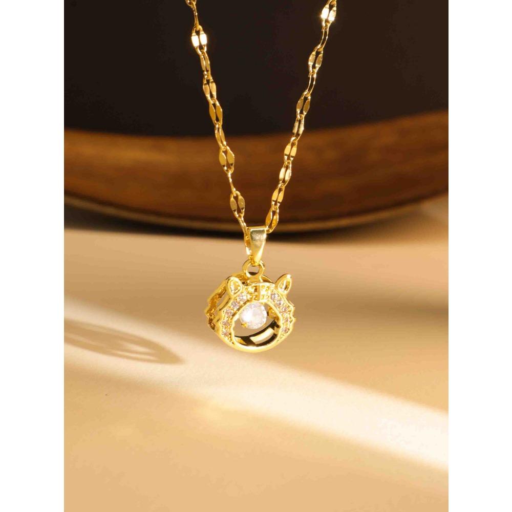 Necklace Does Not Fade Women's Summer Smart Love Versatile Necklace Women's High-end Titanium Steel Accessories