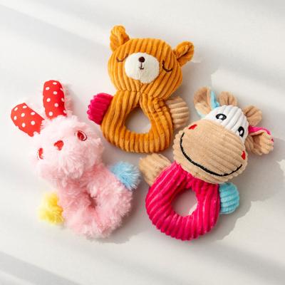 Peluche per animali domestici Adorabile Coniglio Mucca Orso Forma Giocattolo Interattivo Peluche Animale Giocattolo Cane