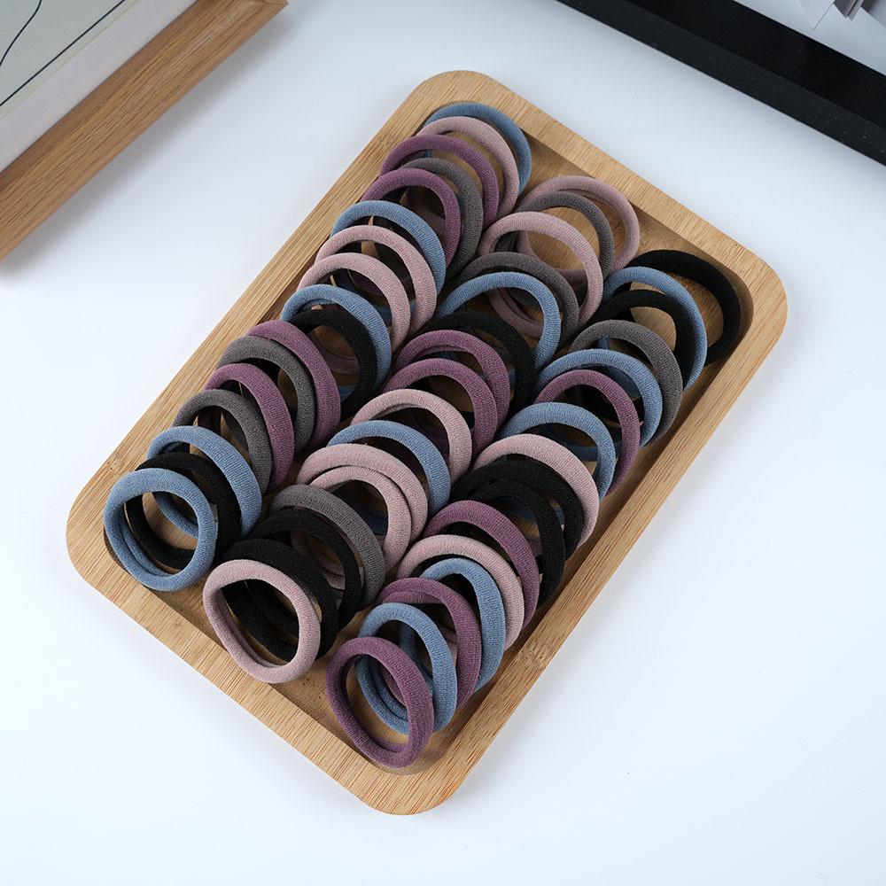 50 Thick Non-Damaging Hair Elastics for Women - High Elasticity Towel Ring Hair Accessories