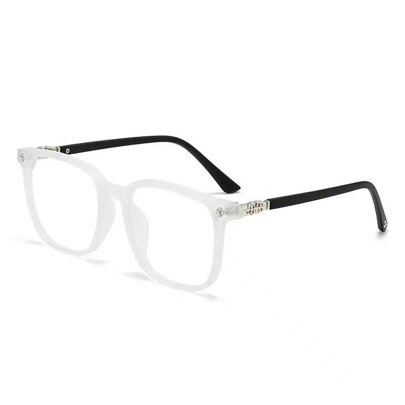 Retro Square Big Frame Blue Light Blocking Glasses - Fashionable Clear Lens