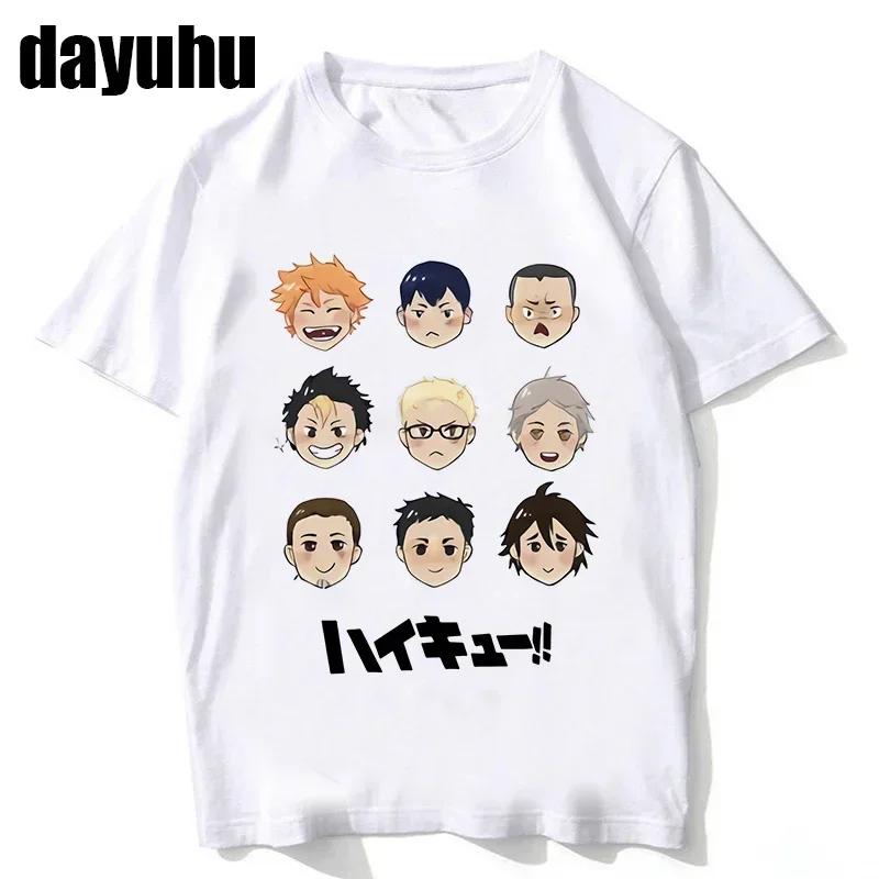 

Женская футболка Haikyuu 90-х годов Kuroo, японское аниме, Bokuto, манга, Shoyo, волейбол, креативная футболка, футболки с мультяшной графикой, мужская футболка 3XL