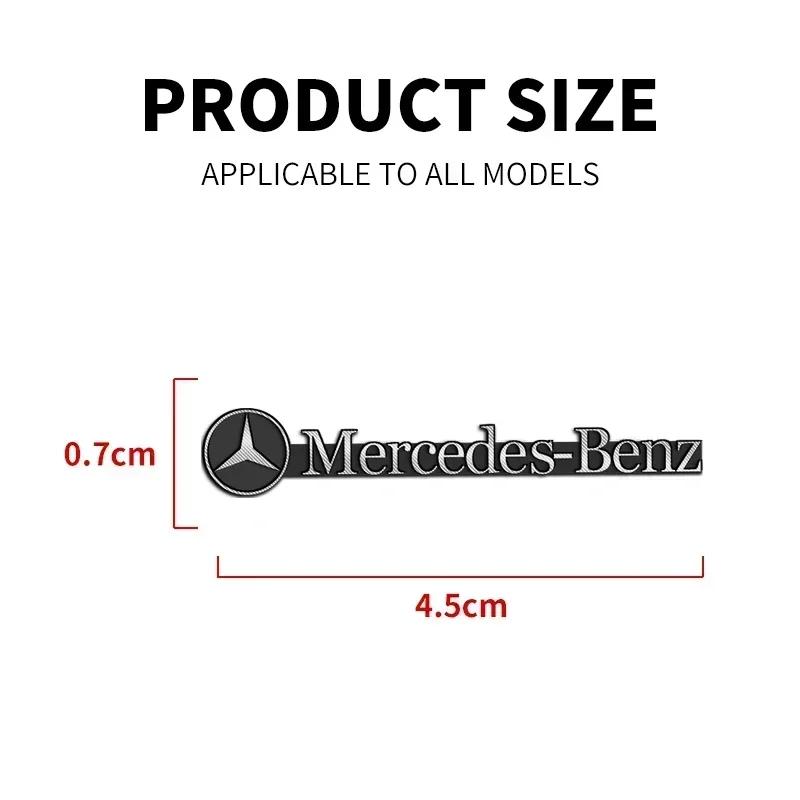 Styling auta 3D hliníkové samolepky na reproduktory Znak Emblém Nálepka Pro Mercedes Benz AMG W124 W202 W203 W204 W210 W211
