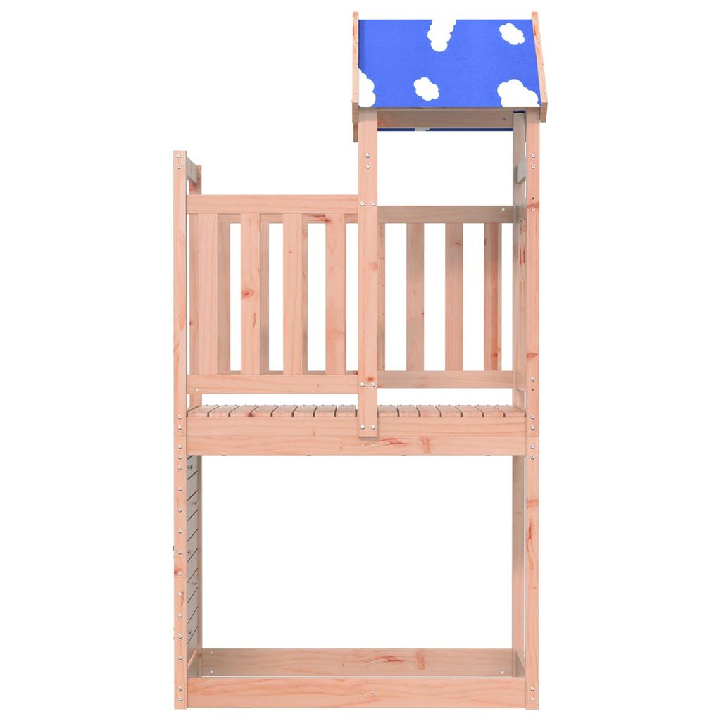 Play Tower in Brown 110.5 x 52.5 x 215 cm Solid Douglas Fir Wood