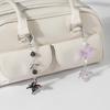 Adorable Multicolor 3D Butterfly Acrylic Bow Keychain Charm