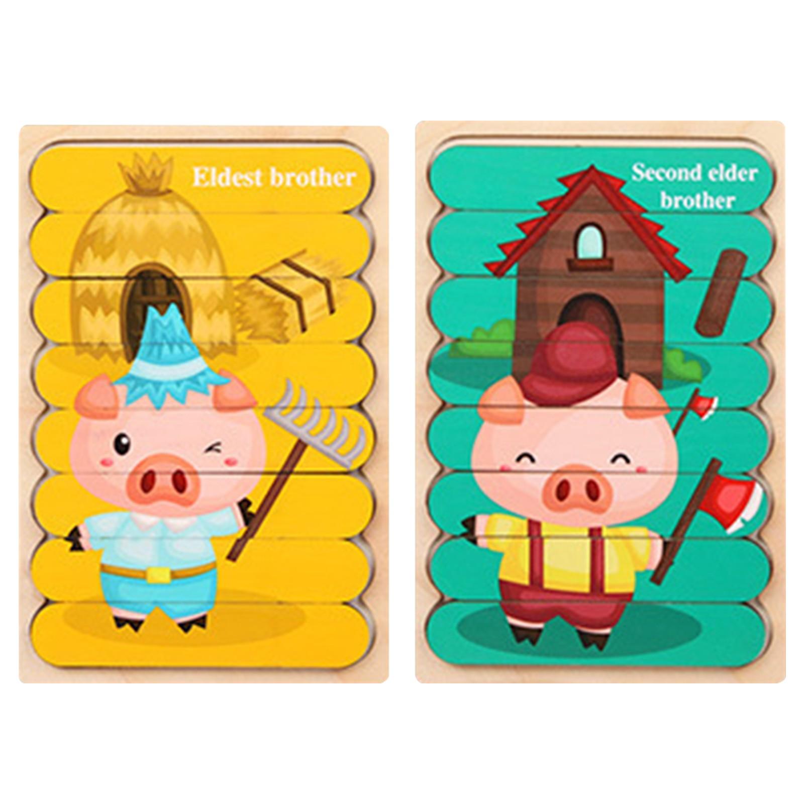 

(H0826)Деревянная креативная головоломка с полосками, детская образовательная двусторонняя карта для раннего образования, просветления и познания