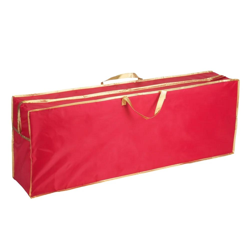 6ft Christmas Tree Storage Bag with Wheels Heavy Duty Handles Zipper Closure Waterproof Dustproof Holiday Decoration Organizer