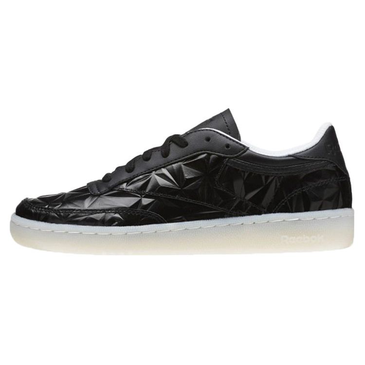 Reebok Club C 85 Dynamic Chrome Women Sneakers Black White BD4889