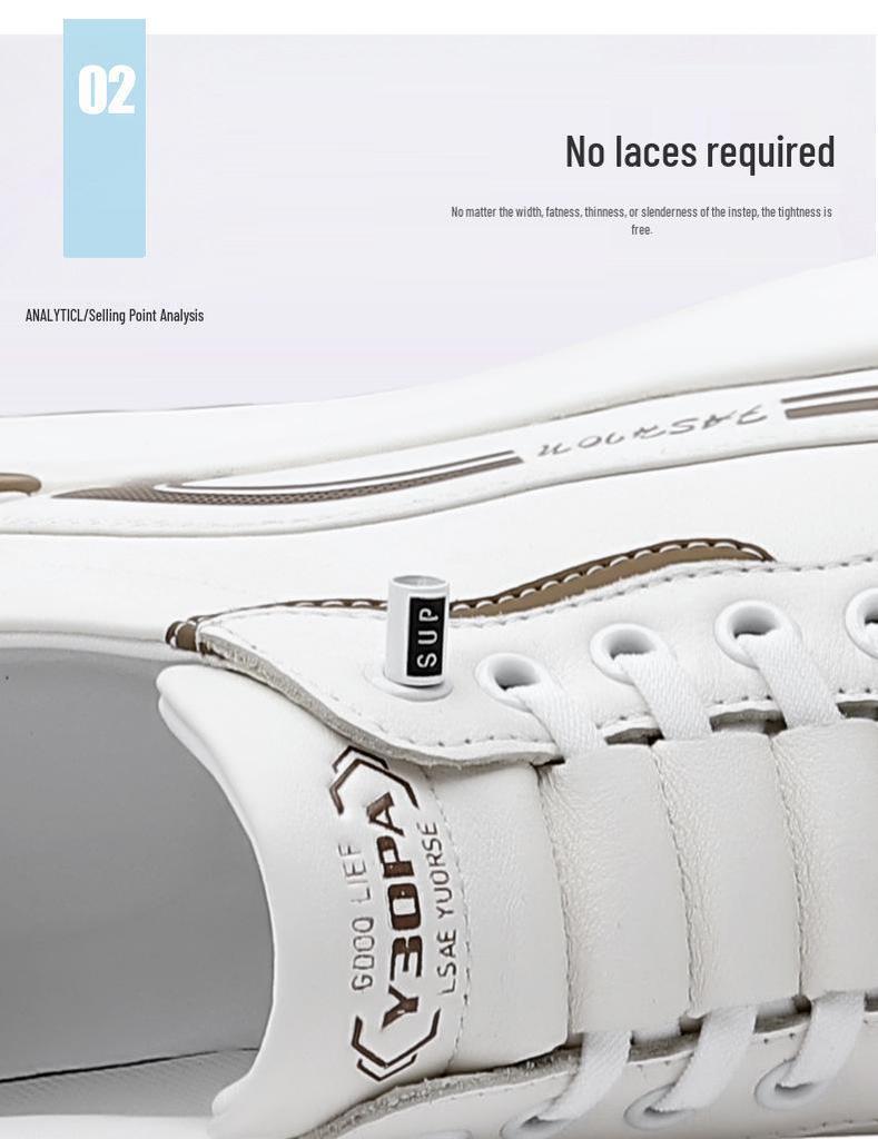 Men's McQueen White Slip-On Outdoor Sports Shoes - New Summer Edition