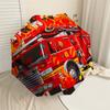 1pc Firetruck Flames Pattern Umbrella Design Automatic Opening and Closing Umbrella, High-quality Travel Umbrella,  c1128234