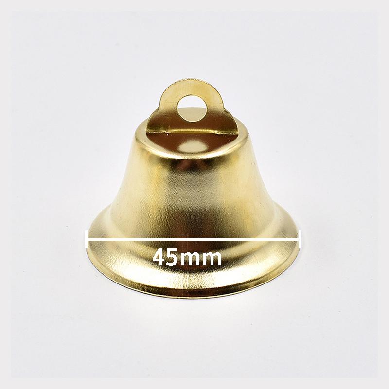 10-50Mm Gold Plated Bell Ornaments Trumpet Mini Jingle Christmas Decoration
