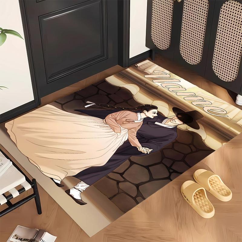 Rumi e Jinu (28) Tappeto da Ufficio Personalizzato con Nome Decorazione Elegante per Soggiorno Camera da Letto Cucina