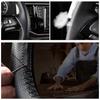DIY Black Faux Leather Car Accessories Steering Wheel Cover For Hyundai Solaris Elantra 4 2016-2017 Accent 2018