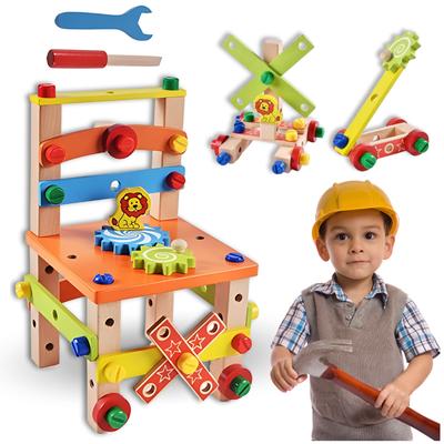 Children's Workshop Wooden Set of Small Handyman Tools Blocks Xxl