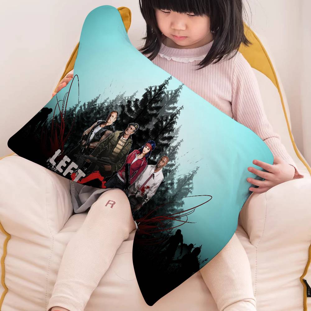 Action Game L-Left 4 Dead Quick-Drying Polyester Pillowcase, Non-Slip, With a Secure Design New Style Anti-Scalp Oil Tie.