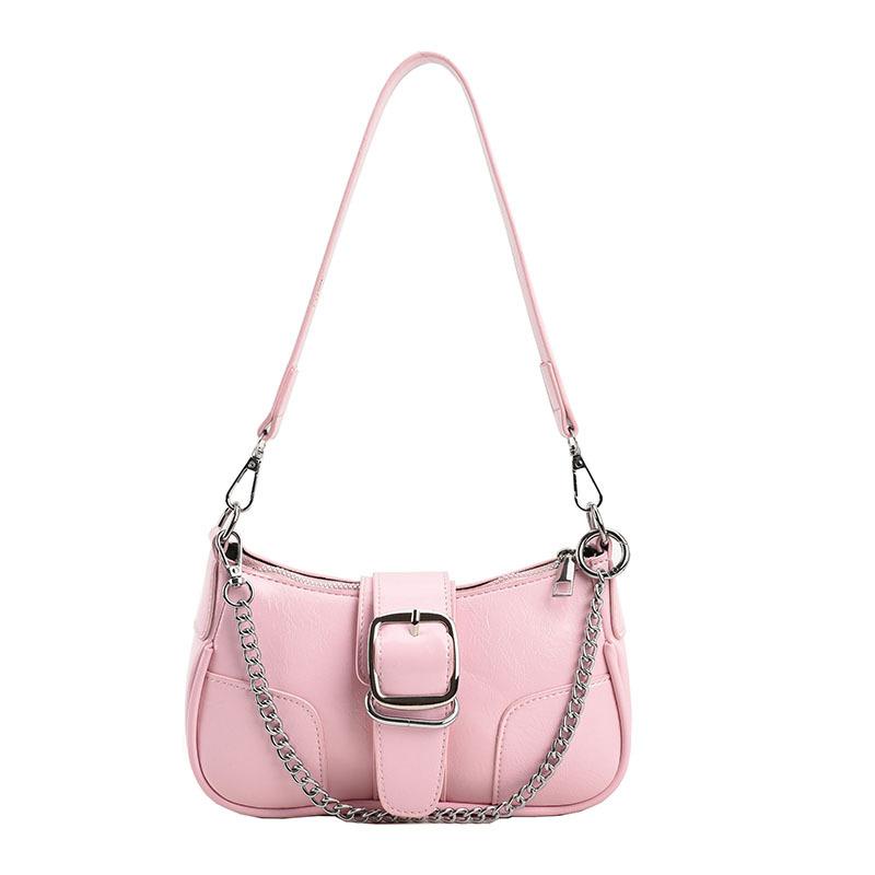 Korean Style Trendy Single Shoulder Underarm Bag with High-end Texture Chain Crossbody Bag, Versatile