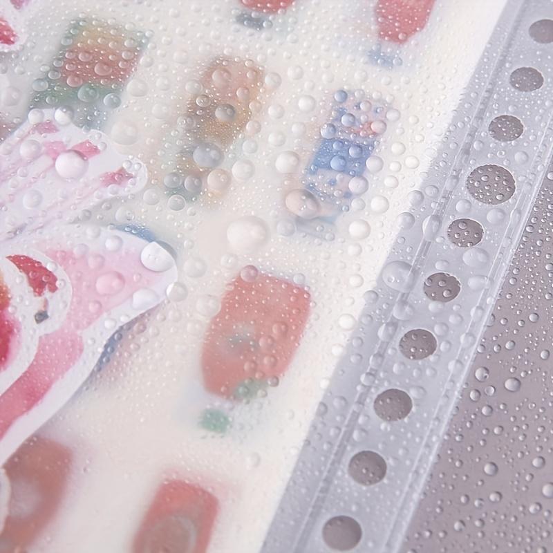 A7/A6/A5/B5/A4 5pcs Transparent PVC Document Storage Storage with Holes Student Stationery Storage Bag