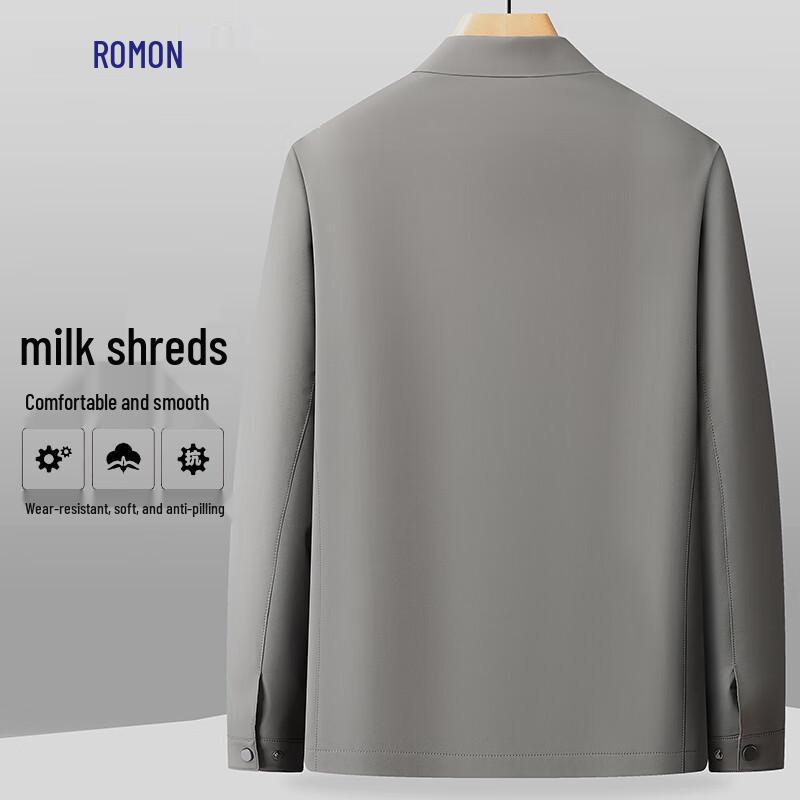 ROMON Men's Autumn/Winter Business Casual Anti-Wrinkle Lapel Jacket