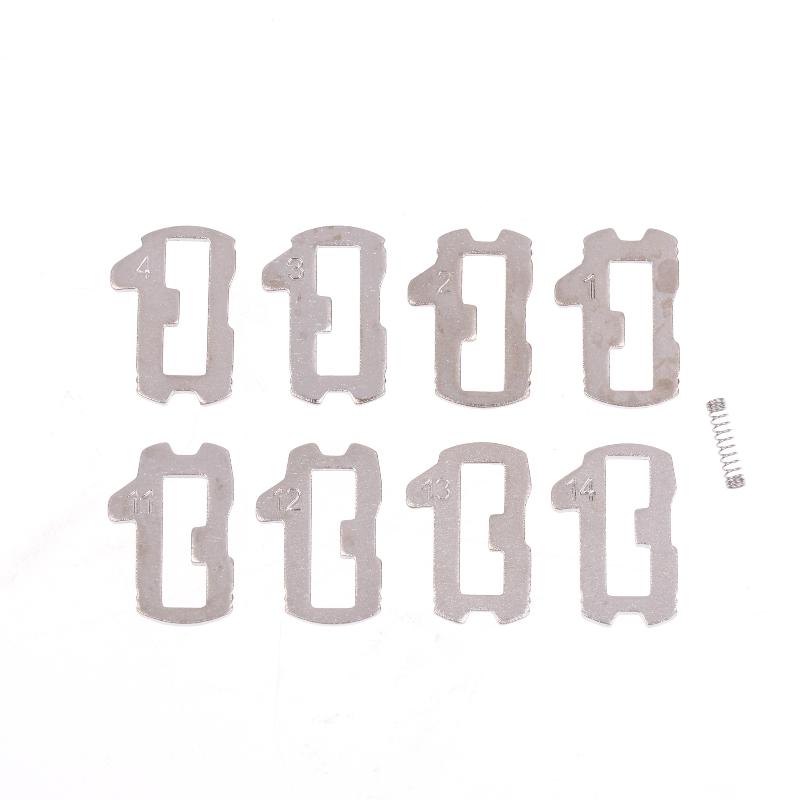 200 Stück Hu92 Schließplättchen Autoschlüssel Schließplättchen Schließplättchen für Autoschloss Reparatur Zubehör 8 Typen je 25 Stück