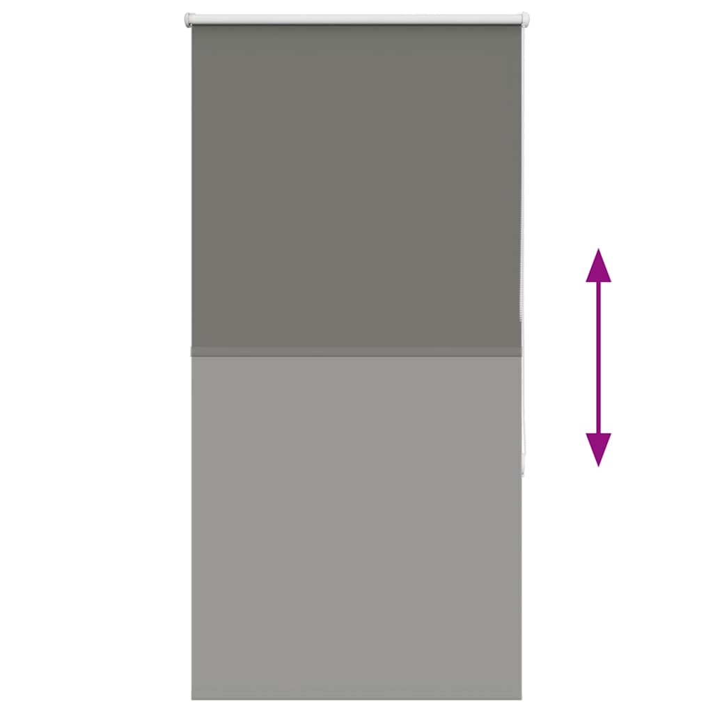 Tenda a Rullo Oscurante Grigia 70x150 cm Larghezza Tessuto 65,7 cm Poliestere