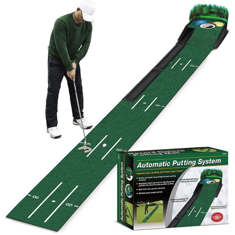 Light weight ABS Golf Practice Mat with Noise Reduction Surfaces for Quiet Durability Use at Homes or Course