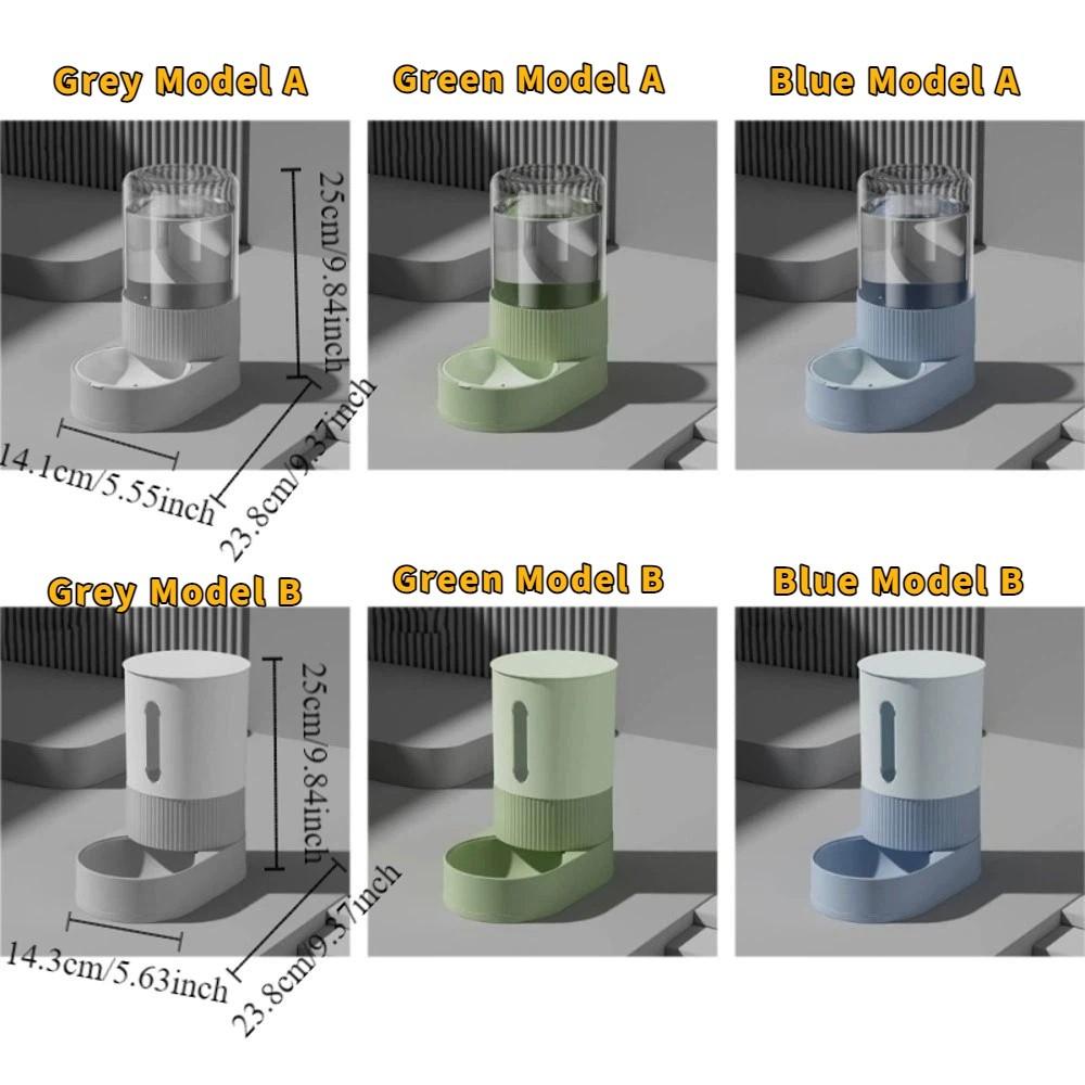 Large Capacity Gravity Food Bowl Transparent Pet Water Dispenser Pet Water Fountain  Daily Feeding