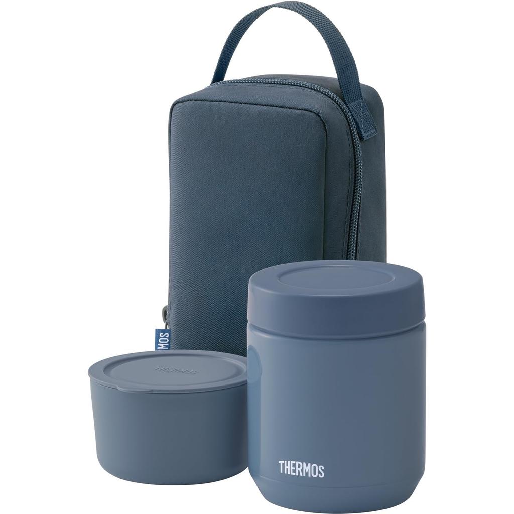 [Dishwasher compatible model] Thermos Vacuum Insulated Soup Lunch Set 300ml Indigo Blue Soup Jar/Container Set JEE-550 IBL