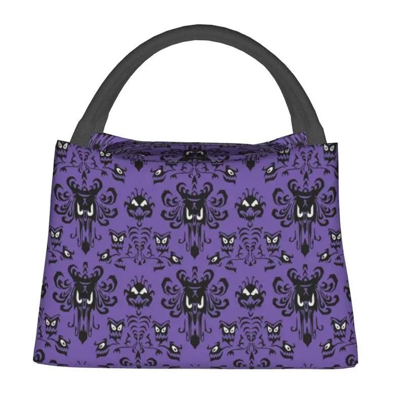 Benutzerdefinierte Haunted Mansion Stretching Lunchtaschen Damen Thermokühltasche Isolierte Lunchbox für Arbeit Picknick oder Reise