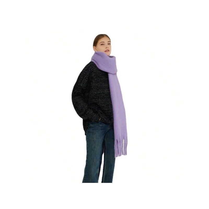 New Solid Color Imitation Cashmere Scarf for Women Candy Color Soft Student Couple Warm Scarf Shawl