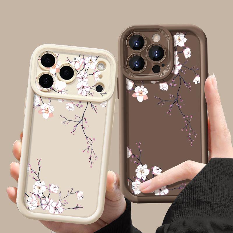 Litter Blumen Bedruckte Handyhülle Für iPhone 17 Pro Max Air 16 15 Pro Max 14 13 12 Pro Max 11 Transparent Weiche TPU Rückseite