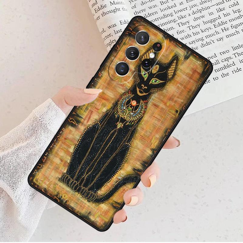 Egypt Nefertiti Anubis Phone Case For Samsung Galaxy S25 S23 S30 S8 S21 S20 FE S24 S22 Note 10 20 S8 Plus Lite Ultra