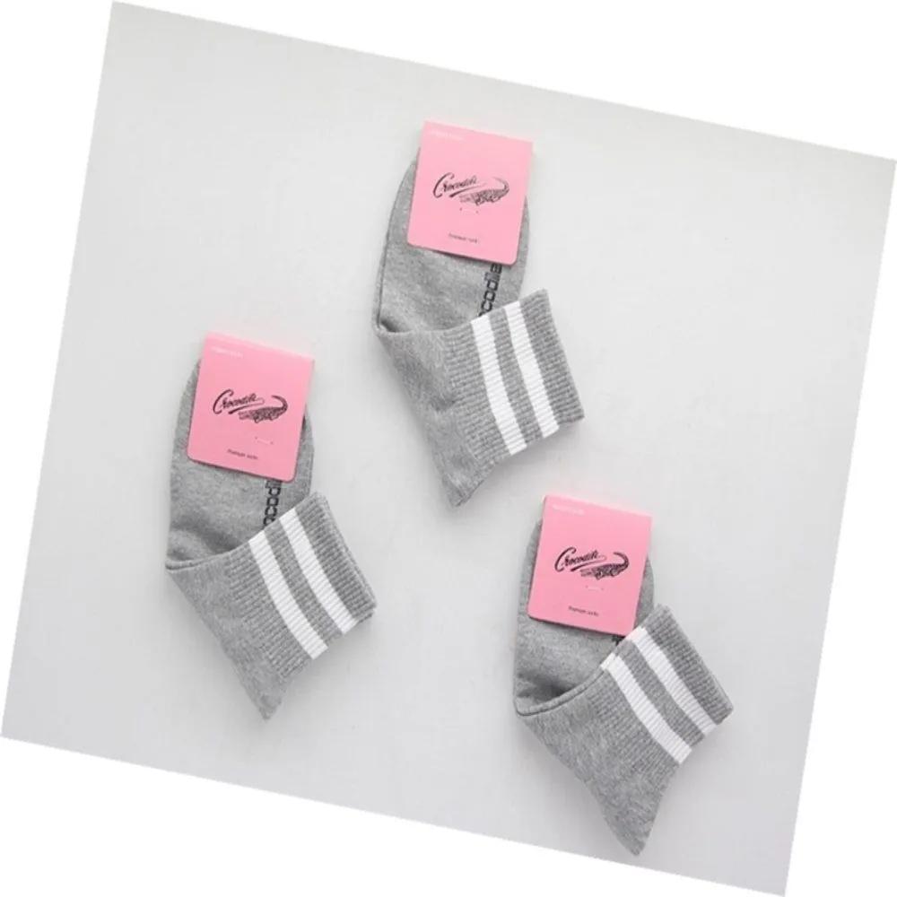 Everthams Crocodile Women s Mid-calf Socks Gray 3P Elementary School Girls Mid-calf Socks Long