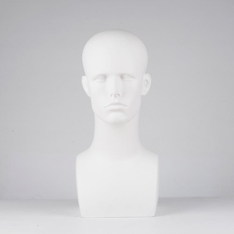 

Мужская европейская голова-манекен для демонстрации париков, шляп и очков, белый тон кожи