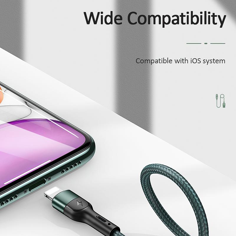 USAMS USB Typ C Lightning Kabel für iPhone 12 13 11 pro max Xs Xr X SE 8 7 6 plus 6s 5s iPad Air mini USB C Schnelllade Datenkabel 4.9