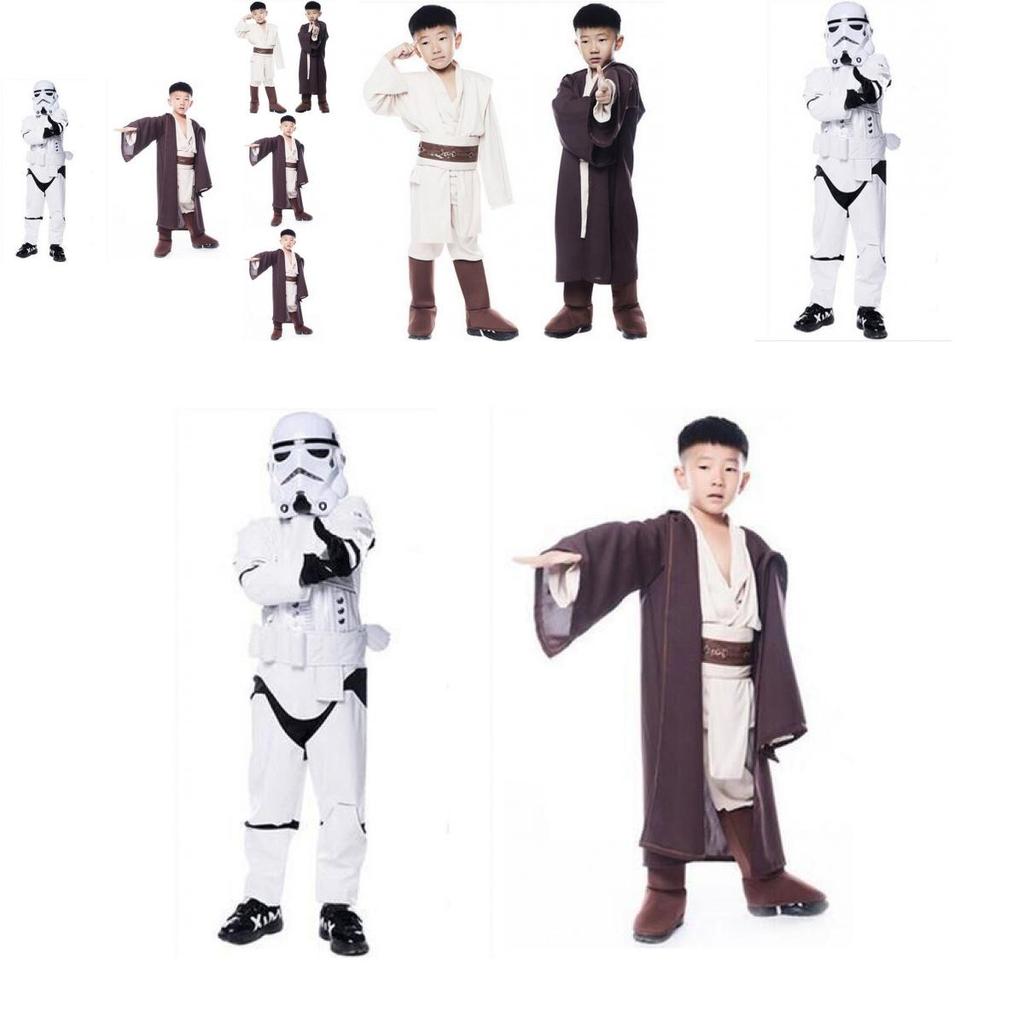 Star Wars Children Jedi Cosplay Cape Cloak Costume High Quality Polyester Fabric