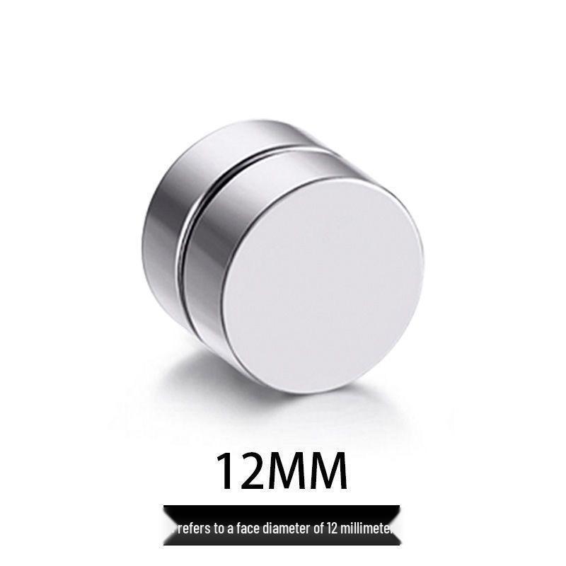 Clip-On Titanium Steel Magnetic Earrings: Stylish Jewelry for Non-Pierced Ears