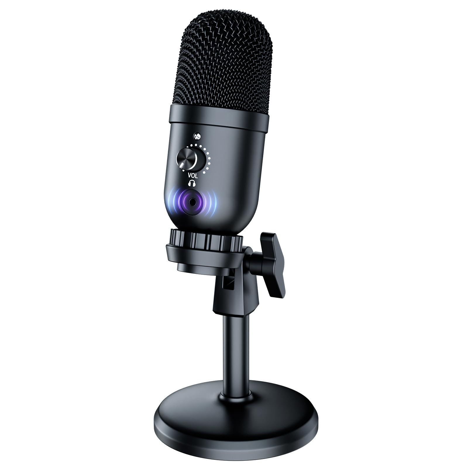 

BuukBaag Condenser Microphone [192KHz24-bit High-Fidelity Sound Quality with Automatic Noise Cancellation] Gaming Microphone for Game Commentary,