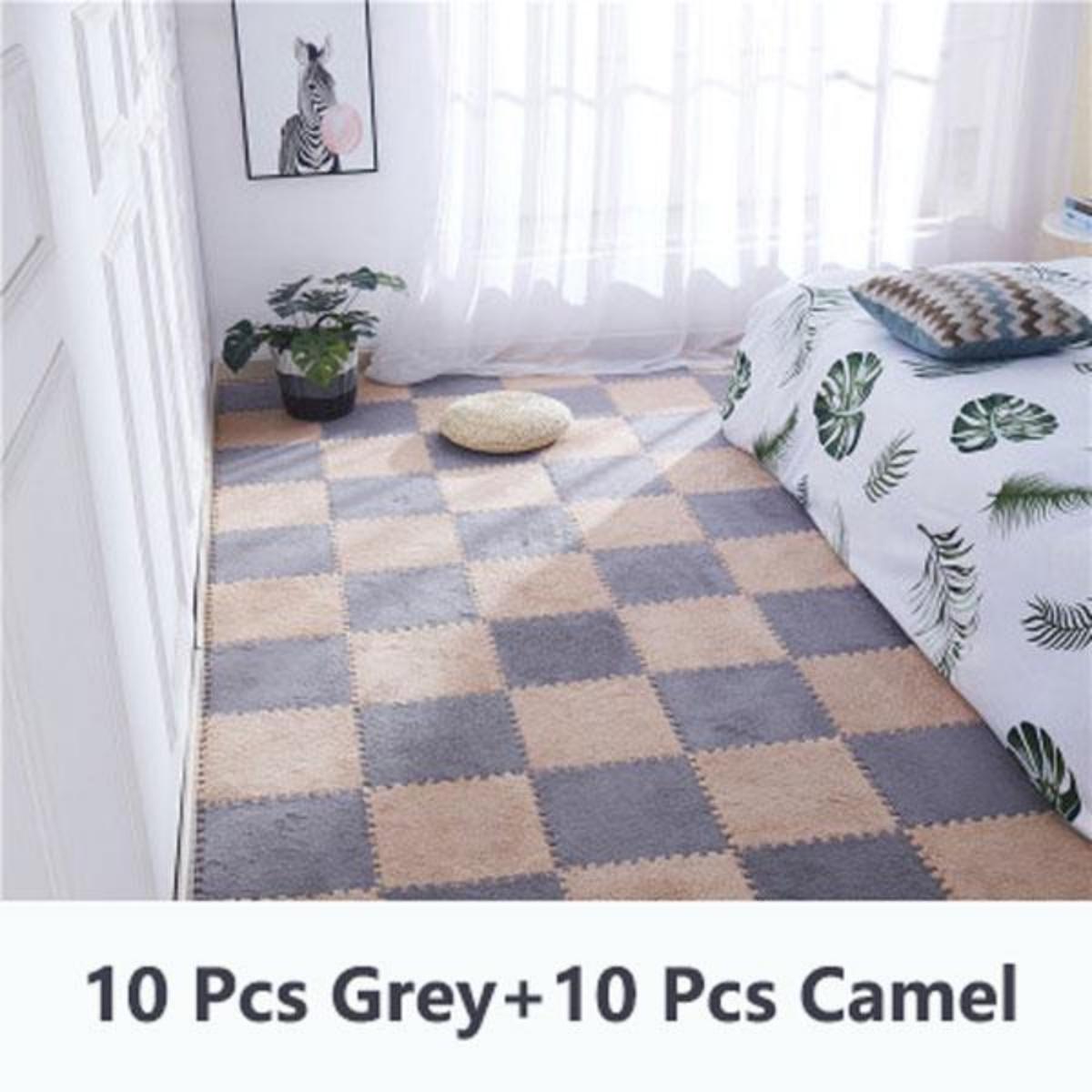 

Мягкие плюшевые детский игровой коврик-головоломка 30х30 см 10/20 шт Other