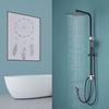 Shower Column - Auralum - Max - Stainless Steel - Black - Adjustable Height