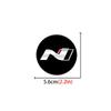 4pcs/set 56mm N Car Wheel Center Stickers Hub Cap Decal Auto Accessories