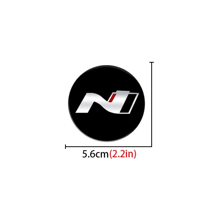 4pcs/set 56mm N Car Wheel Center Stickers Hub Cap Decal Auto Accessories