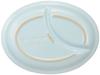 Le Creuset Multi-Oval Plate (Small), Coastal Blue, Heat and Cold Resistant, Microwave and Oven Safe, Baby Gift, First Meal, Baby Shower Gift for Boys
