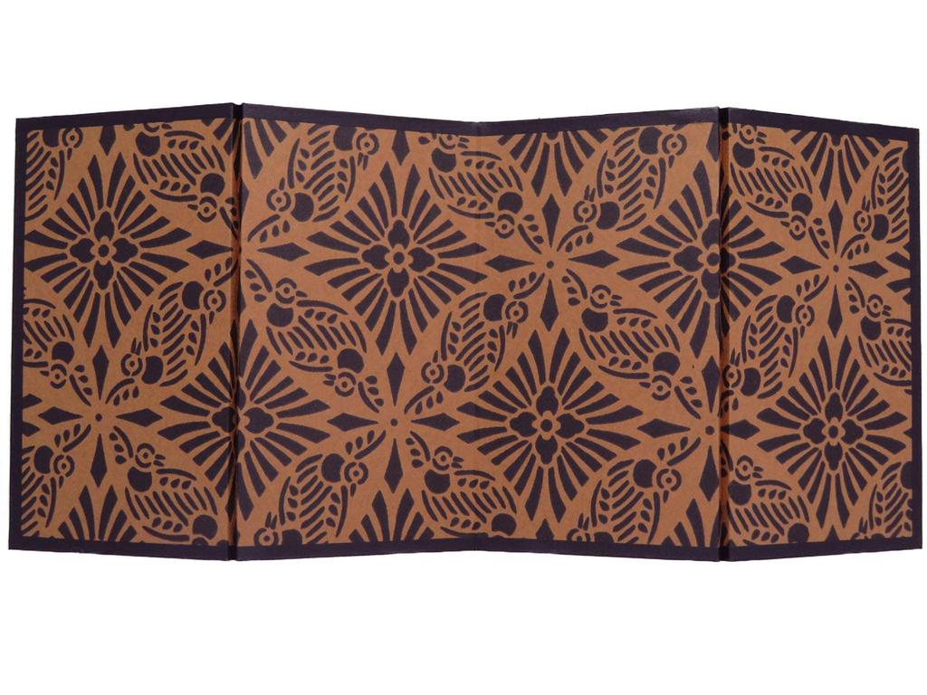 Poster art panel mini folding four H120 x W270 Clear Katsushika screen, panels, [Fine Wind, Weather, Hokusai]