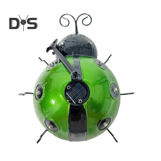 Marienkäfer Garten Statue Licht Solar Power Outdoor LED Dekorative Lampe Schmiedeeisen Landschaft Hof Licht