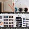 PAVIKE Pin Badge Storage File Pin Badge Storage Wall Pin Badge Pin Badge Protects Pin Scratch Fits Pins Up To with Hook Wall-Mounted (16 Pockets) -