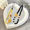 Y2K Cute Star Beads Rope Phone Chain Lanyard Charm Strap Wrist Beaded Hanging Cord Bracelet Keychain for Camera Sweet Girl Woman